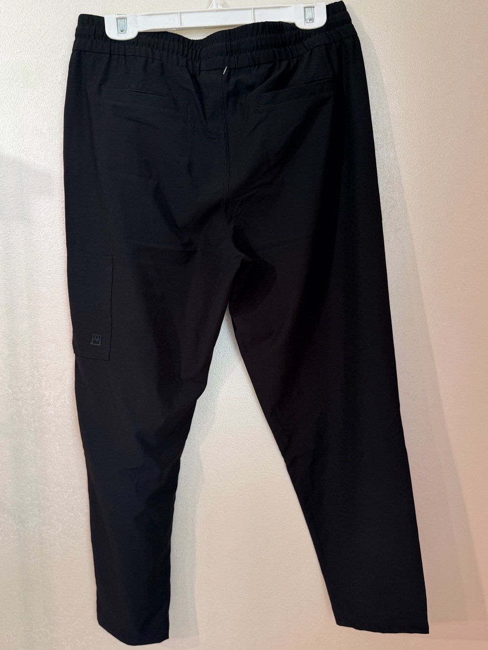 Avalanche Black Drawstring Jogger Pants with Zipper Pocket - Picture 2 of 3